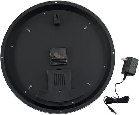 Neonetics NHRA National Hot Rod Association Neon Wall Clock, 15-Inch, Chrome Finish Rim and Black Hands, White Glass Tube - Officially Licensed Product - 8NHRAC in Saudi Arabia