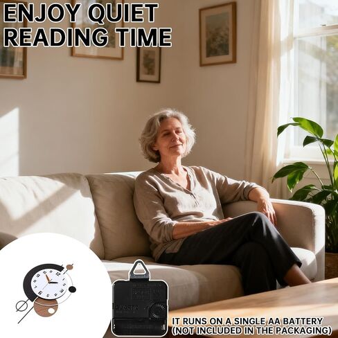 ساعات حائط كبيرة لغرفة المعيشة، تعمل ببطارية كوارتز صامتة غير موقوتة، ساعة حائط مزخرفة حديثة للمطبخ والحمام وغرفة النوم وديكور الحائط المنزلي، 13 × 28 بوصة in Kuwait