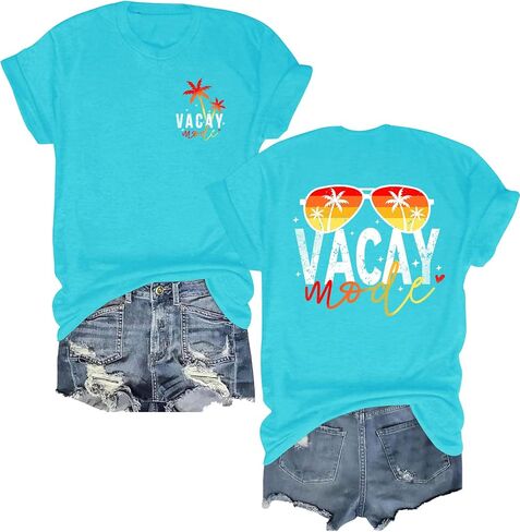Beach Shirts for Women Hawaiian Beach Party Tops Casual Summer Tropical Graphic Outfits in Saudi Arabia
