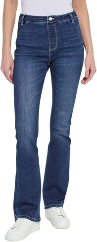 Lysse Estelle Everyday Flare Denim - Dark Midwash - XL in Kuwait