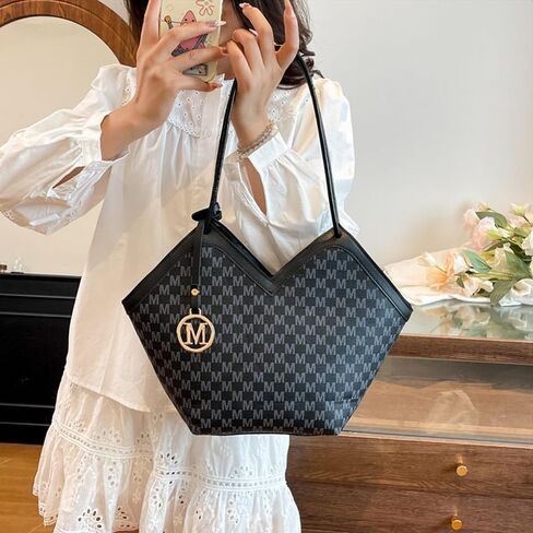 Tote Bag for Women Wide Shoulder Strap Top-handle Satchel Purse Handbags M Printing Travel Large Shoulder Bag for Work Purse in Kuwait