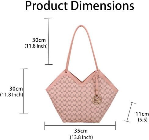 Tote Bag for Women Wide Shoulder Strap Top-handle Satchel Purse Handbags M Printing Travel Large Shoulder Bag for Work Purse in Kuwait