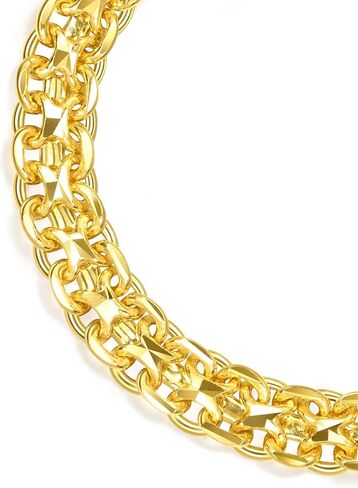 CHOW SANG SANG 999.9 24K Pure Gold Curb Chain Machinery Chain Bracelet for Men 17cm 09493B Price-by-Weight 18.71g Gold in Kuwait