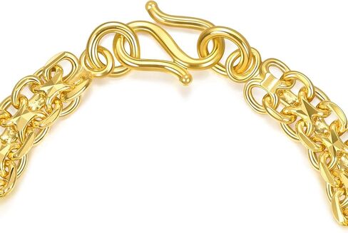 CHOW SANG SANG 999.9 24K Pure Gold Curb Chain Machinery Chain Bracelet for Men 17cm 09493B Price-by-Weight 18.71g Gold in Kuwait