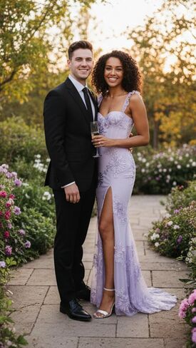 Floral Prom Dresses 2026 Spaghetti Straps Mermaid Bridesmaid Dress with Slit Long Corset Formal Dress in Saudi Arabia