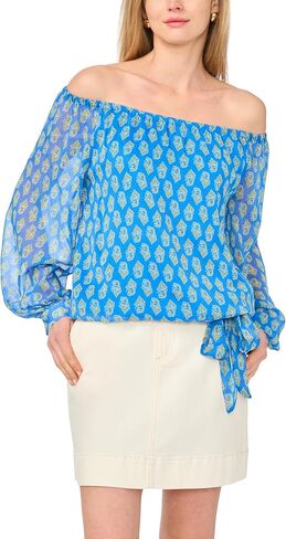 Vince Camuto Women's Off-the-Shoulder Long Sleeve Blouse in Saudi Arabia