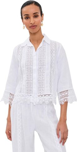 Temptation Positano Women's Natisso Linen Top in Saudi Arabia