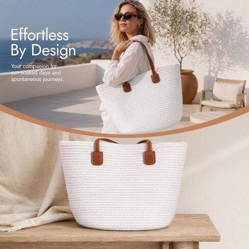 Straw Bags for Women Beach Tote Bag Woven Raffia Handbag Summer Shoulder Purse Large Capacity Boho Crochet Tote with Zipper Cute 2026 in Saudi Arabia
