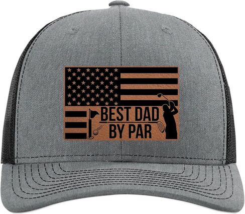 Best Dad By Par Hat - Funny Golf Hats for Men 2026 - Golf Accessories for Men - Golfer Gifts - Fathers Day Christmas Birthday Retirement Gift for Husband Son Brother Grandpa - Richardson 112 Trucker in Saudi Arabia