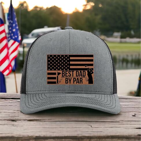 Best Dad By Par Hat - Funny Golf Hats for Men 2026 - Golf Accessories for Men - Golfer Gifts - Fathers Day Christmas Birthday Retirement Gift for Husband Son Brother Grandpa - Richardson 112 Trucker in Saudi Arabia