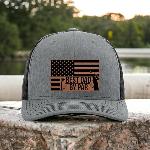 Best Dad By Par Hat - Funny Golf Hats for Men 2026 - Golf Accessories for Men - Golfer Gifts - Fathers Day Christmas Birthday Retirement Gift for Husband Son Brother Grandpa - Richardson 112 Trucker in Saudi Arabia