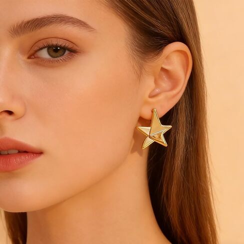 9 Pairs Gold Hoop Earrings Set for Women, Lightweight Chunky Twisted Teardrop Hoop Earrings Multipack Hypoallergenic Versatile Jewelry Pack, Birthday Holiday for Gifts in Saudi Arabia