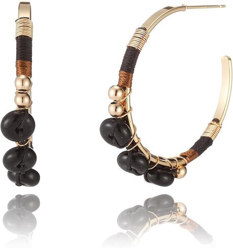 Boho Turquoise Bead Earrings for Women, Natural Stone Trendy Summer Beach Jewelry Gift in Saudi Arabia