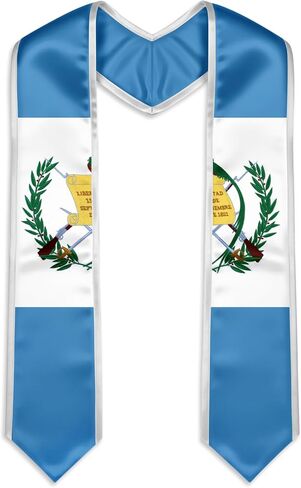 Embroidered Country Flag Graduation Stole with Trim, Class of 2026 Sash, 72" Length in Saudi Arabia