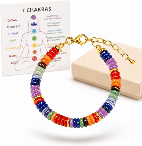 Crystal Bracelet for Women, Natural Stone Beaded Bracelet, Adjustable Everyday Jewelry for Daily Wear, Yoga & Meditation, Birthday, Thinking of You or Friendship Gift for Her in Saudi Arabia