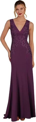 Lace Mother of The Bride Dress for Women Mermaid Satin Formal Evening Gowns BO022 in Saudi Arabia