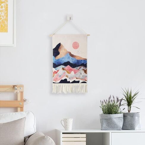 2Pcs Printed Wall Tapestry Hanging Decor, 14x24" Cotton Prints Boho Chic Bohemian Morocco Landscape Scenery Tapestries Poster Art Gift for Apartment Dorm Kids Livingroom Bedroom Door Entrance in Saudi Arabia