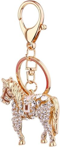 Bestdays Crystal Key Ring Rhinestone Horse Keychain for Women and Men, Animal Purse Charm Pendant for Handbags, Wallets, and Bags in Saudi Arabia