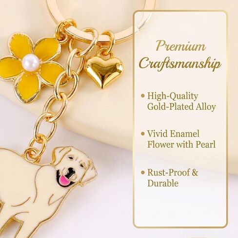 Dog Keychain Fashion Puppy Bag Charm for Purse Handbags Bag Car Key Chain, Metal Bag Charm Pendant for Women,Girls in Saudi Arabia