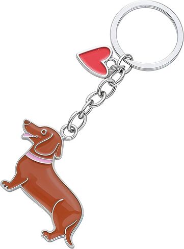 Dog Keychain Fashion Puppy Bag Charm for Purse Handbags Bag Car Key Chain, Metal Bag Charm Pendant for Women,Girls in Saudi Arabia