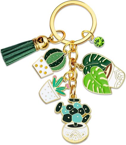 Gardening Gifts Plant Keychain Plant Lover Gifts for Women Garden Gift for Plants Lady Gardener Accessories for Plants Mom Gardening Stuff for Gardeners Succulent Birthday Themed Gift in Saudi Arabia