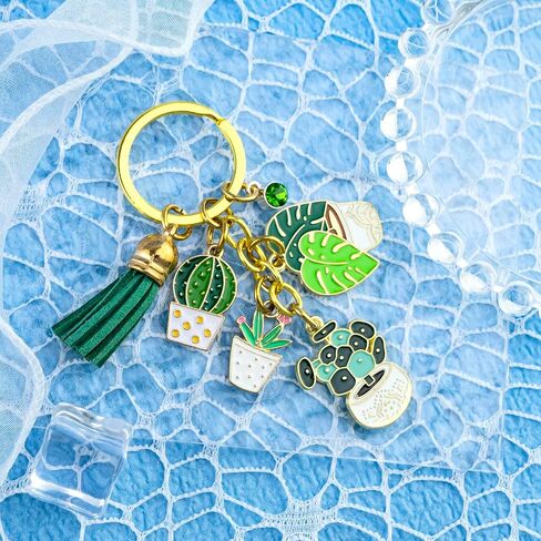 Gardening Gifts Plant Keychain Plant Lover Gifts for Women Garden Gift for Plants Lady Gardener Accessories for Plants Mom Gardening Stuff for Gardeners Succulent Birthday Themed Gift in Saudi Arabia