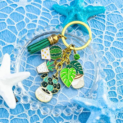 Gardening Gifts Plant Keychain Plant Lover Gifts for Women Garden Gift for Plants Lady Gardener Accessories for Plants Mom Gardening Stuff for Gardeners Succulent Birthday Themed Gift in Saudi Arabia