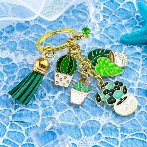 Gardening Gifts Plant Keychain Plant Lover Gifts for Women Garden Gift for Plants Lady Gardener Accessories for Plants Mom Gardening Stuff for Gardeners Succulent Birthday Themed Gift in Saudi Arabia