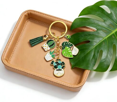 Gardening Gifts Plant Keychain Plant Lover Gifts for Women Garden Gift for Plants Lady Gardener Accessories for Plants Mom Gardening Stuff for Gardeners Succulent Birthday Themed Gift in Saudi Arabia
