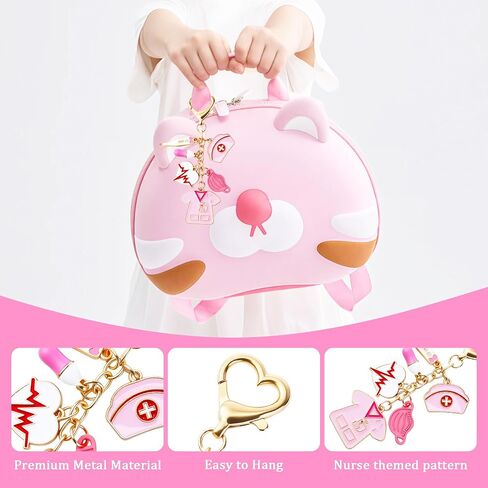 Nurse Keychain Gifts for Women, Pink Nurse Accessories, Nurse Bag Charms for Nurses Day & Graduation in Saudi Arabia