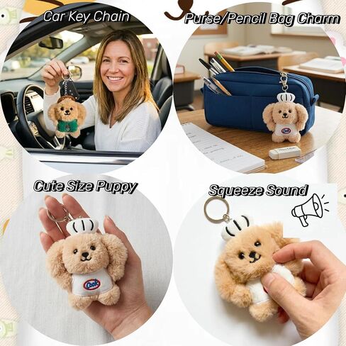 Plush Keychain Cute Stuffed Animal Keychain,Kawaii Dog Plush Keychains for Party Favors,Goodie Bags,Graduation Gifts,Birthday,Classroom Prizes,Backpacks in Saudi Arabia