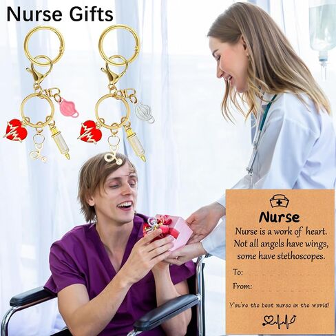 Nurses Gifts for Women, Keychain Nurse Charms Essentials Accessories for Tote Bag/Purse Nurses Week Graduation Gifts in Saudi Arabia