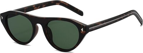 Onrtry Retro Oval Sunglasses for Women Men Small Cat Eye Sun Glasses Vintage Narrow Shades in Saudi Arabia