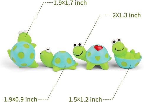 YGMONER 4Pcs Cute Resin Tortoise Figurines for Car Dashboard – Mini Turtle Ornaments for Car Monitor Decor, Small Animal Statue with Adhesive Stickers in Kuwait