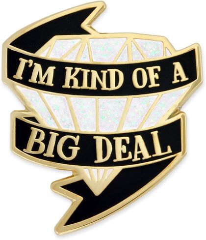 دبوس طية صدر عصري من المينا من PinMart I'm Kind of a Big Deal - عبوة من 10 قطع in Saudi Arabia