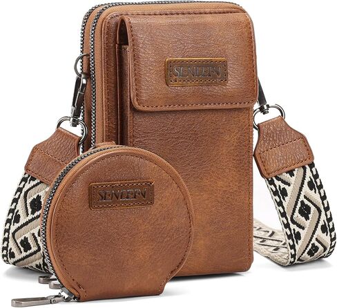 SENDEFN Small Crossbody Cell Phone Purse for Women, Vegan Leather Small Crossbody Bag Wallet Purse Coin Pouch in Kuwait