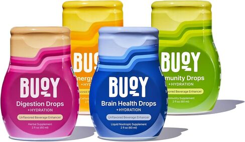Buoy Electrolyte Drops | 120 Servings | No Sugar, No Sweeteners | 87+ Trace Minerals, Vitamins & Antioxidants | Subtle Mineral Taste | Hydration Supplement - Unflavored 3 Pack in Kuwait