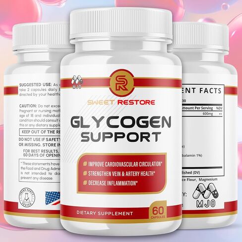 (2 Pack) Sweet Restore Glycogen Support Capsules, Official Sweet Restore Glycogen Support Pills with All Natural Ingredients, Overall Health and Wellness with Max Strength Multivitamin (120 Capsules) in Saudi Arabia