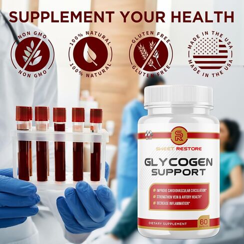 (2 Pack) Sweet Restore Glycogen Support Capsules, Official Sweet Restore Glycogen Support Pills with All Natural Ingredients, Overall Health and Wellness with Max Strength Multivitamin (120 Capsules) in Saudi Arabia