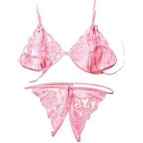 Men's Lingerie Sissy Bra Panties set Floral Lace Trim Crossdressing Sexy Outfits Underwear Gay Lingerie Crossdresser in Saudi Arabia