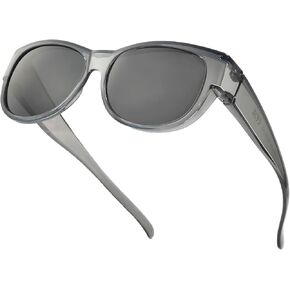 Polarized Fit Over Glasses Sunglasses for Women UV Protection Trendy Oval Wrap Around Goggles Shades Eyewear in Saudi Arabia