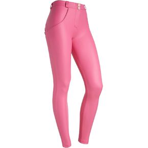 FREDDY WR.UP WR.UP® Super Skinny Push Up Trousers in Eco Leather, Pink, L in Saudi Arabia