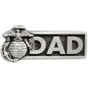 Indiana Metal Craft Marine DAD with EGA Solid Pewter Lapel Pin Made in USA in Kuwait