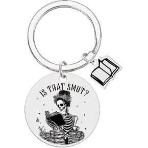 Smutty Book Lovers Gifts Keychain Bookish Keychain Gifts, Is That Smut Key Chain for Book Lovers, Dark Romance Book Accessories, Book Clubs Smut Reader Bookworm Christmas Birthday Present in Saudi Arabia