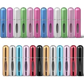 24pcs Travel Perfume Bottle Refillable,0.16oz/5ml Mini Perfume Atomizer,Small Size Portable Refillable Perfume Bottle for Travel,Shopping, Work.Multicolor to Choose in Saudi Arabia