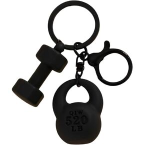 Fitness Dumbbell Kettlebell Keychain Sport Gym Keychain Accessories Purse Backpack Bag Charms Gifts for Women Men in Saudi Arabia