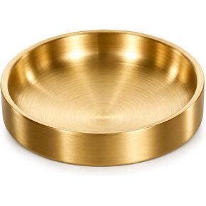 Gold Trinket Tray, 3.5in Jewelry Tray Gold Decor Holder Small Jewelry Dish Ring Dish Fine Trinket Bowl for Women and Men, Valentines Day Gifts in Saudi Arabia