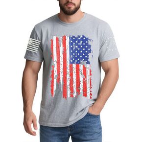 American Flag T-Shirt Memorial Day Red Blue White Star Stripes 1776 Independence Day T-Shirt Size M L XL XXL 3XL in Saudi Arabia