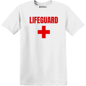 Lifeguard Staff T-Shirt - Bold Logo on Front for Men or Women - 100% Ring Spun Cotton in Saudi Arabia