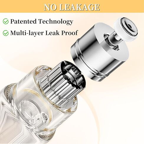 2PCS Perfume Travel Refillable Bottle, Bottom-Filling Fragrances Perfume Atomizer, Empty Mini Cologne Dispenser, Portable Sprayer Pocket Size for On the Go 5ml (Black & Gray) in Saudi Arabia